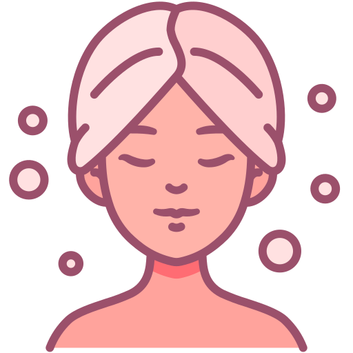Icono que muestra a una mujer recibiendo tratamientos en un spa